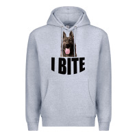 Heather Grey I Bite Premium Hoodie - Bettercallsaul