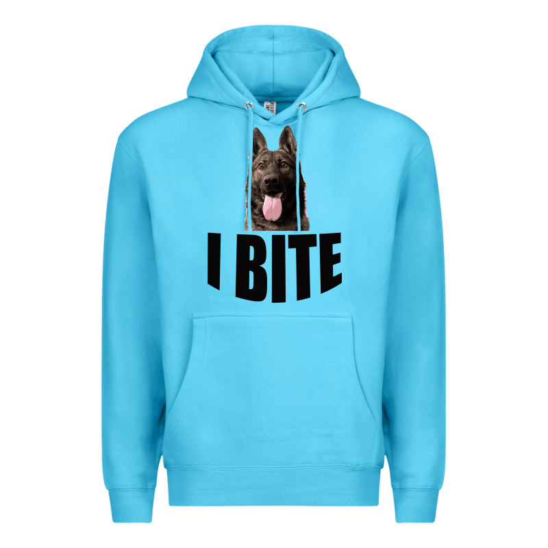 I Bite Premium Hoodie by Bettercallsaul | Teevron