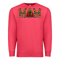 Cardinal mom lady of guadalupe  serape sunflower Premium Sweatshirt - Jasminsmagicworld