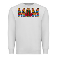 Dove Grey mom lady of guadalupe  serape sunflower Premium Sweatshirt - Jasminsmagicworld