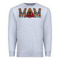 Mom Lady Of Guadalupe  Serape Sunflower Premium Sweatshirt | Teevron