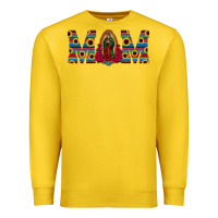 Lemon mom lady of guadalupe  serape sunflower Premium Sweatshirt - Jasminsmagicworld