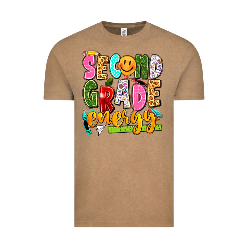 Second Grade Energy Vintage Tee by texasbilliewilder | Teevron