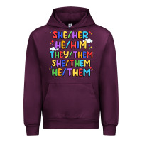 Mauve Wine pride pronouns Urban Hoodie - Artiststas