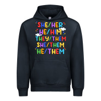 Navy pride pronouns Urban Hoodie - Artiststas