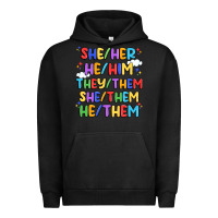 Pigment Black pride pronouns Urban Hoodie - Artiststas