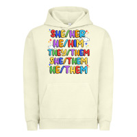 Pigment Pistachio pride pronouns Urban Hoodie - Artiststas