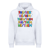 White pride pronouns Urban Hoodie - Artiststas
