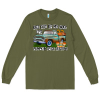 Army Green Get Out Of My Way It's Pumpkin Spice Season Long Sleeve Tee - CowhideDigitalArt