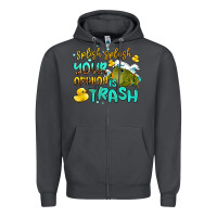 Smoke splish splash your opinion is trash Zipper Hoodie - AdoDesignShop