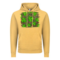 Vintage Mustard st patricks day shamrock and leopard distressed ba Vintage Hoodie - RanaPortraitStore