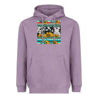 Lavender sunflower cowhide serape coaster Heavyweight Hoodie - BarkalooDesign
