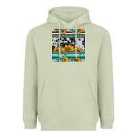 Matcha sunflower cowhide serape coaster Heavyweight Hoodie - BarkalooDesign