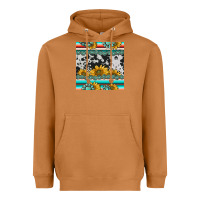 Meerkat sunflower cowhide serape coaster Heavyweight Hoodie - BarkalooDesign