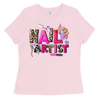 Bubblegum Pink nail artist Ladies Tee - AdoDesignShop