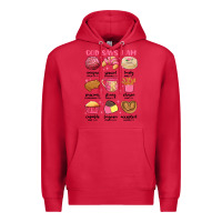 Cardinal god says i am mexican pan dulce Premium Hoodie - MaliasSmallBusiness
