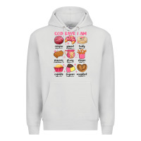 Dove Grey god says i am mexican pan dulce Premium Hoodie - MaliasSmallBusiness