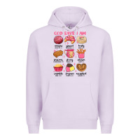 Lilac god says i am mexican pan dulce Premium Hoodie - MaliasSmallBusiness