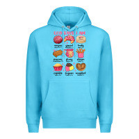 Ocean Blue god says i am mexican pan dulce Premium Hoodie - MaliasSmallBusiness