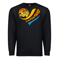 Black school bus heart Premium Sweatshirt - Jasminsmagicworld