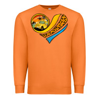 Carrot school bus heart Premium Sweatshirt - Jasminsmagicworld
