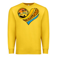 Lemon school bus heart Premium Sweatshirt - Jasminsmagicworld