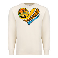 Sandshell school bus heart Premium Sweatshirt - Jasminsmagicworld