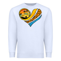 White school bus heart Premium Sweatshirt - Jasminsmagicworld