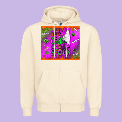Too Cute To Spook Zipper Hoodie Designed By Bundleandbundleshop