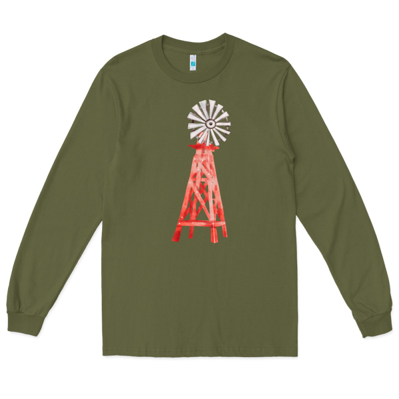 Windmill Fa Element Long Sleeve Tee by FaDigitalArtStudio | Teevron