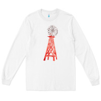 White windmill fa element Long Sleeve Tee - FaDigitalArtStudio