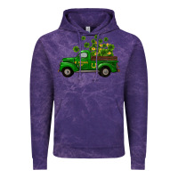 Cloud Purple st patricks truck shamrock horseshoe gold Vintage Hoodie - RanaPortraitStore