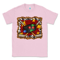 Bubblegum Pink hockey christmas with lights and stars Classic Tee - FaDigitalArtStudio