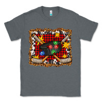 Charcoal Heather hockey christmas with lights and stars Classic Tee - FaDigitalArtStudio