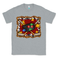 Heather Grey hockey christmas with lights and stars Classic Tee - FaDigitalArtStudio