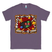 Lavender hockey christmas with lights and stars Classic Tee - FaDigitalArtStudio