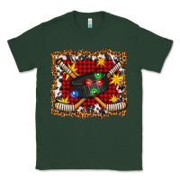 Sports Green hockey christmas with lights and stars Classic Tee - FaDigitalArtStudio