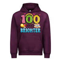 Mauve Wine 100 days brighter Urban Hoodie - Artiststas