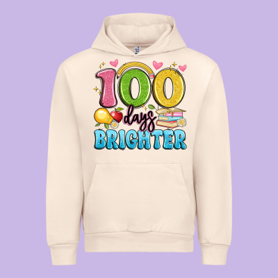 100 Days Brighter Urban Hoodie Designed By Artiststas