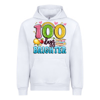 White 100 days brighter Urban Hoodie - Artiststas