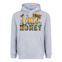 Heather Grey Western Little Honey Bee Heavyweight Hoodie - LillyAllenDesigns
