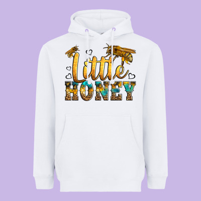 Western Little Honey Bee Heavyweight Hoodie Designed By Lillyallendesigns