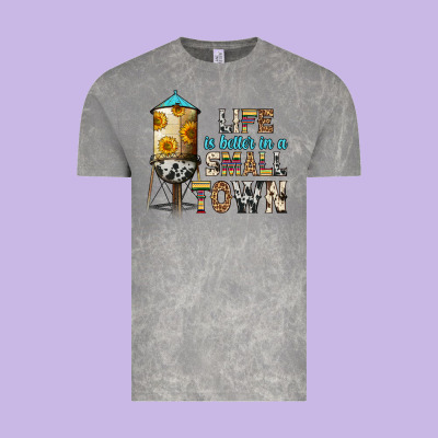 Life Is Better In A Small Town Vintage Tee Designed By Zillion Design Studio