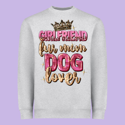 Girlfriend  Fur Mom Dog Lover Heavyweight Sweatshirt Designed By Zillion Design Studio