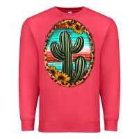 Cardinal serape and sunflower cactus Premium Sweatshirt - Jasminsmagicworld
