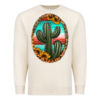 Sandshell serape and sunflower cactus Premium Sweatshirt - Jasminsmagicworld
