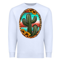White serape and sunflower cactus Premium Sweatshirt - Jasminsmagicworld
