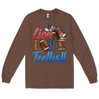 Chestnut live love american football Long Sleeve Tee - HRA Design Shop