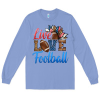Colony Blue live love american football Long Sleeve Tee - HRA Design Shop