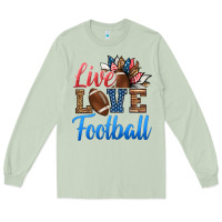 Matcha live love american football Long Sleeve Tee - HRA Design Shop